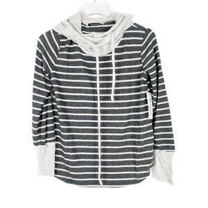 NWT Stitch Fix Pink Clover Plus Striped Cowl Neck Top Size Petite XS XSP NEW